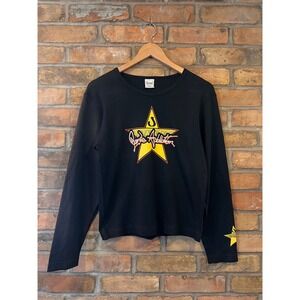 Gaziani Janes Addiction Long Sleeve Shirt Black Band Graphic Star Logo Large